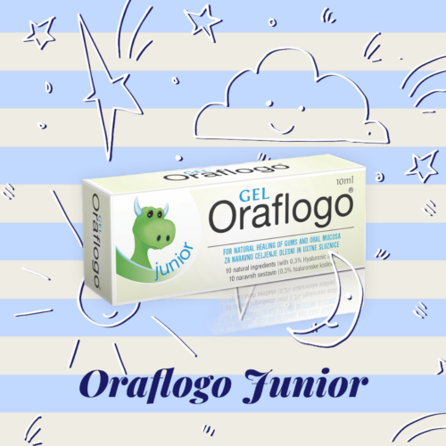 Oraflogo Junior kutija gela od 10 ml.